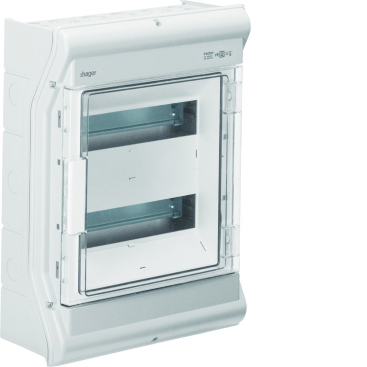vector outdoor Rozdzielnica n/t IP65 odporna na UV przetłoczenia 2R/24M (2x12) VE212PN Hager