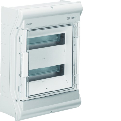 vector outdoor Rozdzielnica n/t IP65 odporna na UV bez przetłoczeń 2R/24M (2x12) VE212SN Hager