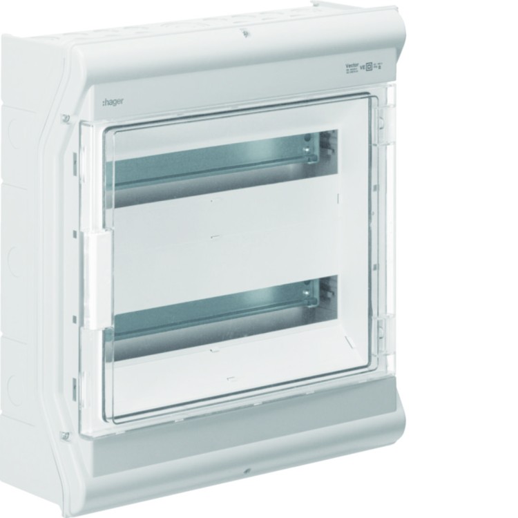 vector outdoor Rozdzielnica n/t IP65 odporna na UV przetłoczenia 2R/36M (2x18) VE218PN Hager