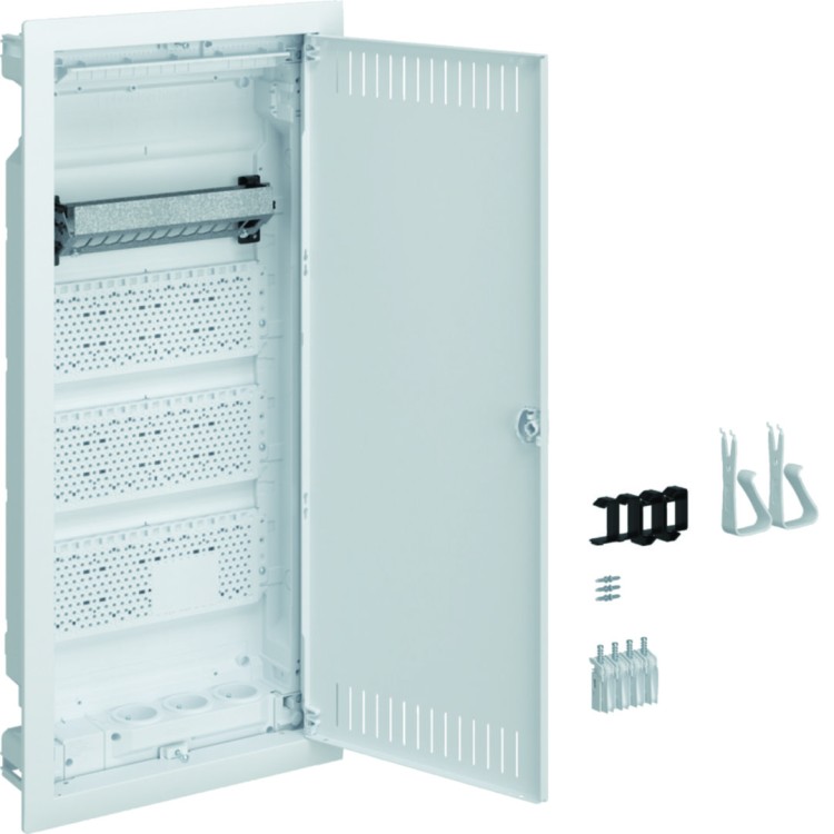 volta Rozdzielnica VDI do ścian szkieletowych (GK) 4R PatchPanel, 3xgniazdo 230V VH48NWP Hager
