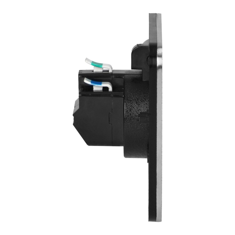 Hermetyczne gniazdo elektryczne, IP55, kąt otwarcia 110st. szczotkowane aluminium OR-GM-9031 ORNO
