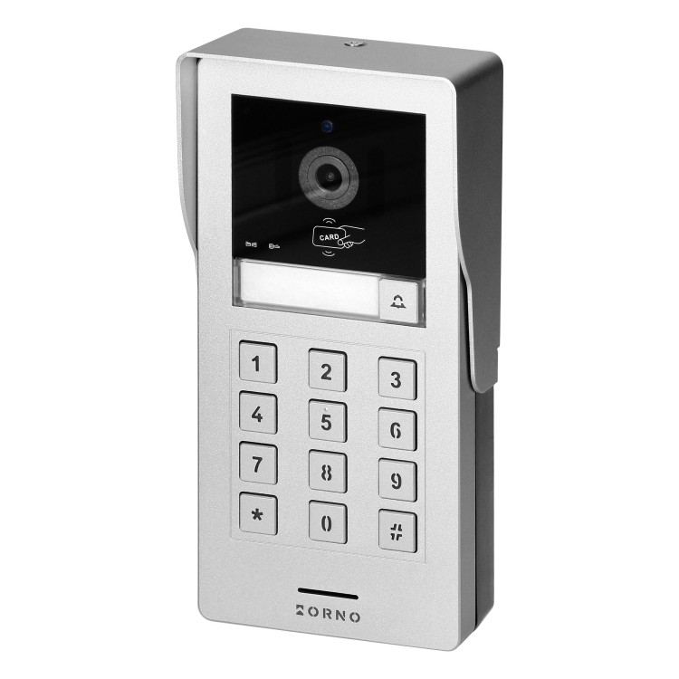 GAYD, zestaw wideodomofonowy, bezsłuchawkowy, monitor dotykowy 8" LCD, Wi-Fi  + APP na telefon, z gniazdem na kartę pamięci, z kamerą Full HD 2MP, z czytnikiem kart i breloków zbliżeniowych 125kHz, szyfrator OR-VID-MA-1080/B ORNO Home