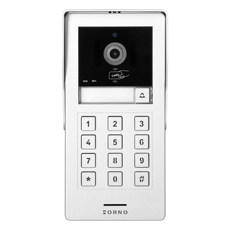 GAYD, zestaw wideodomofonowy, bezsłuchawkowy, monitor dotykowy 8" LCD, Wi-Fi  + APP na telefon, z gniazdem na kartę pamięci, z kamerą Full HD 2MP, z czytnikiem kart i breloków zbliżeniowych 125kHz, szyfrator OR-VID-MA-1080/B ORNO Home
