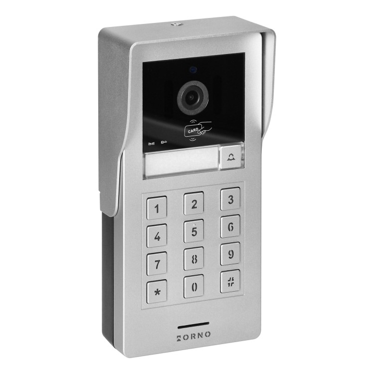 GAYD, zestaw wideodomofonowy, bezsłuchawkowy, monitor dotykowy 8" LCD, Wi-Fi  + APP na telefon, z gniazdem na kartę pamięci, z kamerą Full HD 2MP, z czytnikiem kart i breloków zbliżeniowych 125kHz, szyfrator OR-VID-MA-1080/B ORNO Home