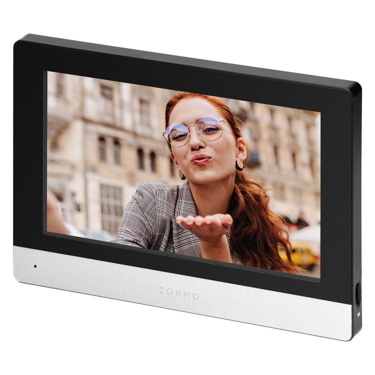 GAYD, zestaw wideodomofonowy, bezsłuchawkowy, monitor dotykowy 8" LCD, Wi-Fi  + APP na telefon, z gniazdem na kartę pamięci, z kamerą Full HD 2MP, z czytnikiem kart i breloków zbliżeniowych 125kHz, szyfrator OR-VID-MA-1080/B ORNO Home