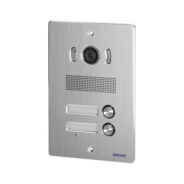 INDI MULTI P, zestaw wideodomofonowy 2-rodzinny 5-żyłowy, kolor, LCD 7", interkom, kaseta wideo podtynkowa z czytnikiem RFID 125kHz, czarny OR-VID-VP-1072/B ORNO Home