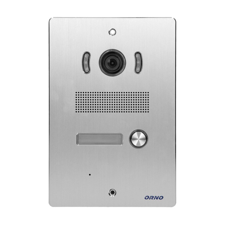 INDI P, zestaw wideodomofonowy jednorodzinny, 5-żyłowy, kolor, LCD 7", interkom, kaseta wideo podtynkowa z czytnikiem RFID 125kHz, czarny OR-VID-VP-1070/B ORNO Home