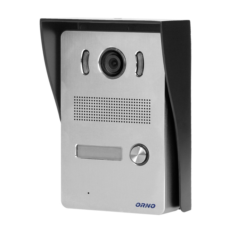 INDI N, zestaw wideodomofonowy jednorodzinny, 5-żyłowy, kolor, LCD 7", interkom, kaseta wideo natynkowa z czytnikiem RFID 125kHz, czarny OR-VID-VP-1069/B ORNO Home