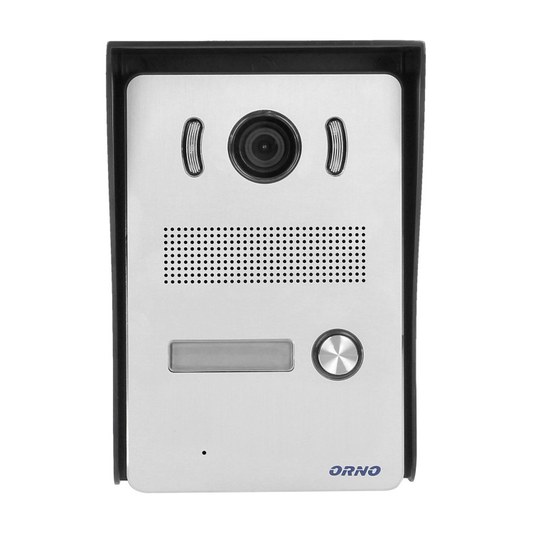 INDI N, zestaw wideodomofonowy jednorodzinny, 5-żyłowy, kolor, LCD 7", interkom, kaseta wideo natynkowa z czytnikiem RFID 125kHz, czarny OR-VID-VP-1069/B ORNO Home