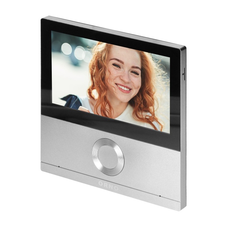 TALOS, zestaw wideodomofonowy jednorodzinny, 4-żyłowy, LCD 7", dotykowy, z gniazdem na kartę pamięci, interkom, z kamerą Full HD, czytnikiem RFID 125kHz, WiFi i obsługa poprzez aplikację Tuya OR-VID-MS-1078 ORNO Home