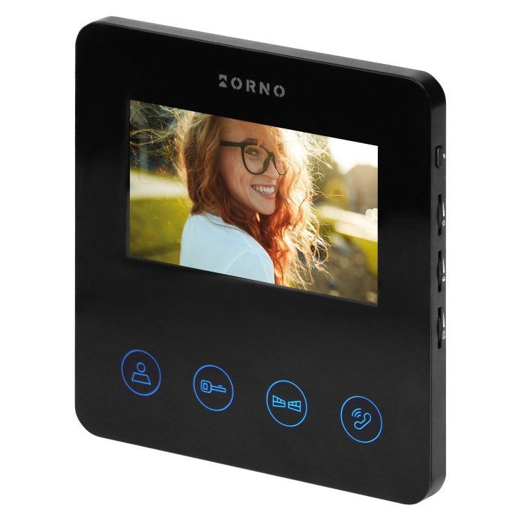 PACTO, zestaw wideodomofonowy, bezsłuchawkowy, monitor 4,3" LCD, z czytnikiem kart i breloków zbliżeniowych 125kHz OR-VID-MB-1083/B ORNO Home