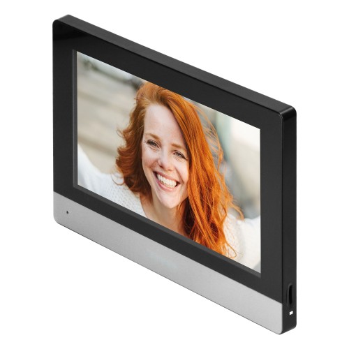 Wideo monitor bezsłuchawkowy, kolorowy, LCD 8", dotykowy, WiFi + APP na telefon, z gniazdem na kartę pamięci, sterowanie bramą, do rozbudowy zestawu XIRAN OR-VID-MA-1079PMV/B ORNO Home oraz GAYD