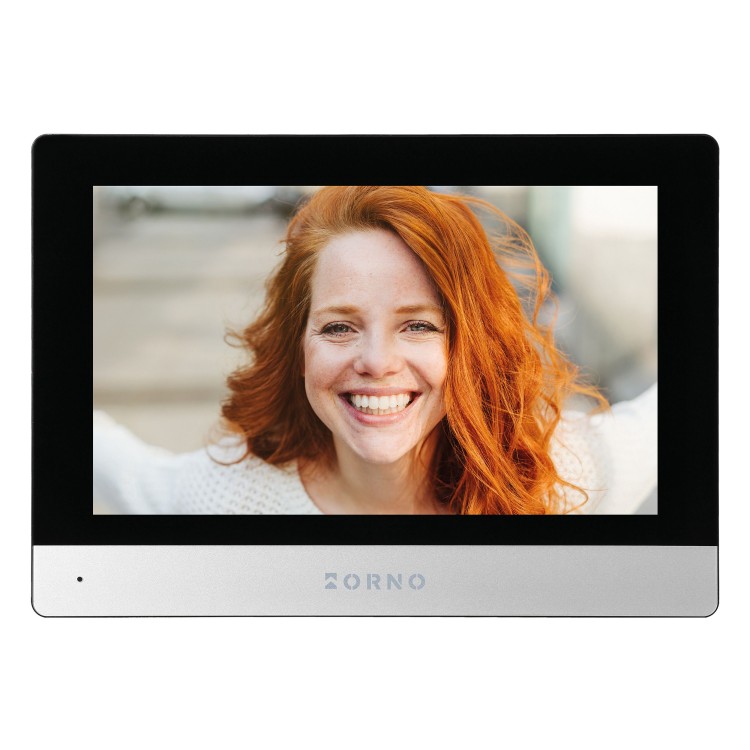 XIRAN, zestaw wideodomofonowy, bezsłuchawkowy, monitor dotykowy 8" LCD, Wi-Fi  + APP na telefon, z gniazdem na kartę pamięci, z kamerą Full HD 1080p, czytnikiem kart i breloków zbliżeniowych 125kHz OR-VID-MA-1079/B ORNO Home