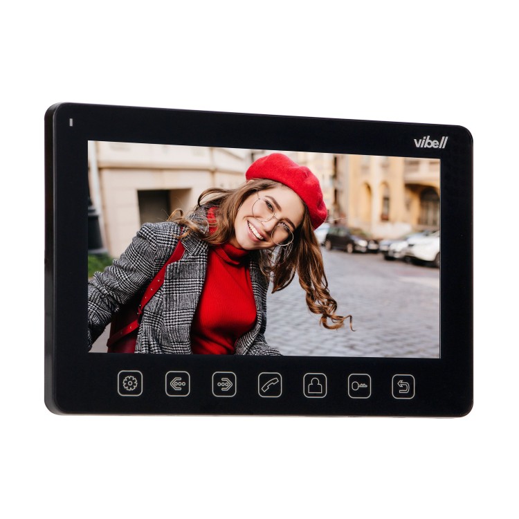 Wideo monitor bezsłuchawkowy, kolorowy, LCD 7” do zastosowania w systemach VIBELL, czarny OR-VID-EX-1057MV/B ORNO Home