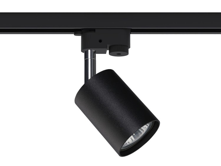 Lampa szynowa Reflektor szynowy jednofazowa PROFILE EYE SPOT BLACK 9322 NOWODVORSKI Lighting GU10 Loft nowoczesna sufitowa ścienna oświetlenie szynowe 230V do szynoprzewodu chrom czarna Inspiracje Premium