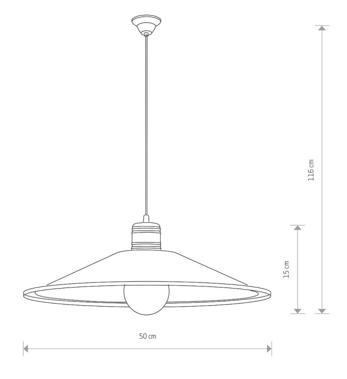 Lampa sufitowa wisząca Industrialna Loft GARRET I M 6444 NOWODVORSKI Lighting E27 x1 50cm oświetleniowa żyrandol nowoczesna metal do Kuchni Jadalni nad stół blat wyspę czarno-czekoladowo-miedziana zwis Inspiracje Premium