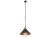 Lampa sufitowa wisząca Industrialna Loft GARRET I S 6443 NOWODVORSKI Lighting E27 x1 34cm oświetleniowa żyrandol nowoczesna metal do Kuchni Jadalni nad stół blat wyspę czarno-czekoladowo-miedziana zwis Inspiracje Premium