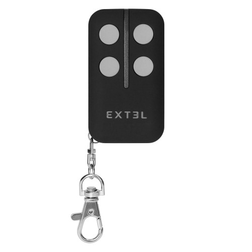 Pilot do bramy Extel 761100P 4-kanałowy zdalnego sterowania napędem bramowym szaro czarny szary