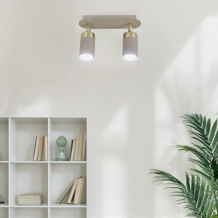 Lampa sufitowa JOKER CASHMERE/GOLD 2xGU10 MLP2329 Milagro kaszmir
