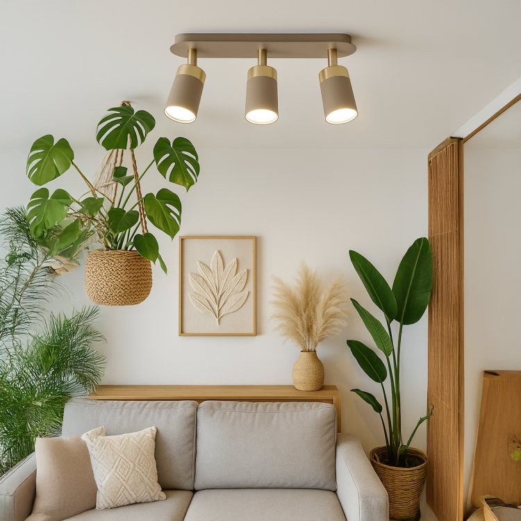 Lampa sufitowa JOKER CASHMERE/GOLD 3xGU10 MLP2330 Milagro kaszmir