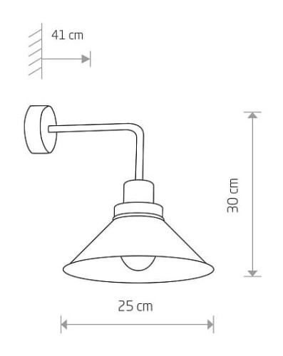 Lampa ścienna Kinkiet Industrialny Loft CRAFT I 9151 NOWODVORSKI Lighting E27 x1 25cm nowoczesna oprawa oświetleniowa metalowy czarno-biały pojedynczy Inspiracje Premium