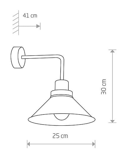 Lampa ścienna Kinkiet Industrialny Loft CRAFT I 9151 NOWODVORSKI Lighting E27 x1 25cm nowoczesna oprawa oświetleniowa metalowy czarno-biały pojedynczy Inspiracje Premium