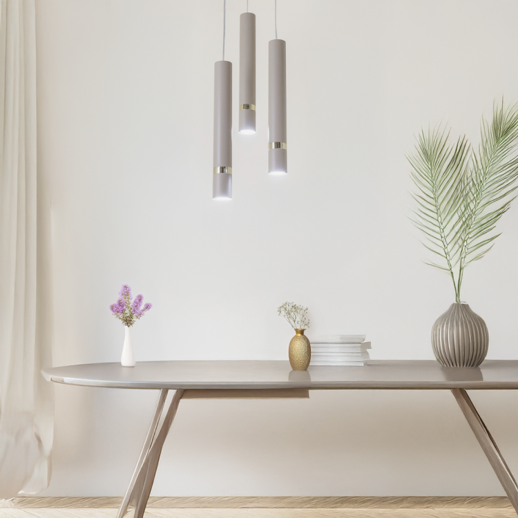 Lampa wisząca JOKER CASHMERE/GOLD 3xGU10 (koło) MLP2333 Milagro kaszmir
