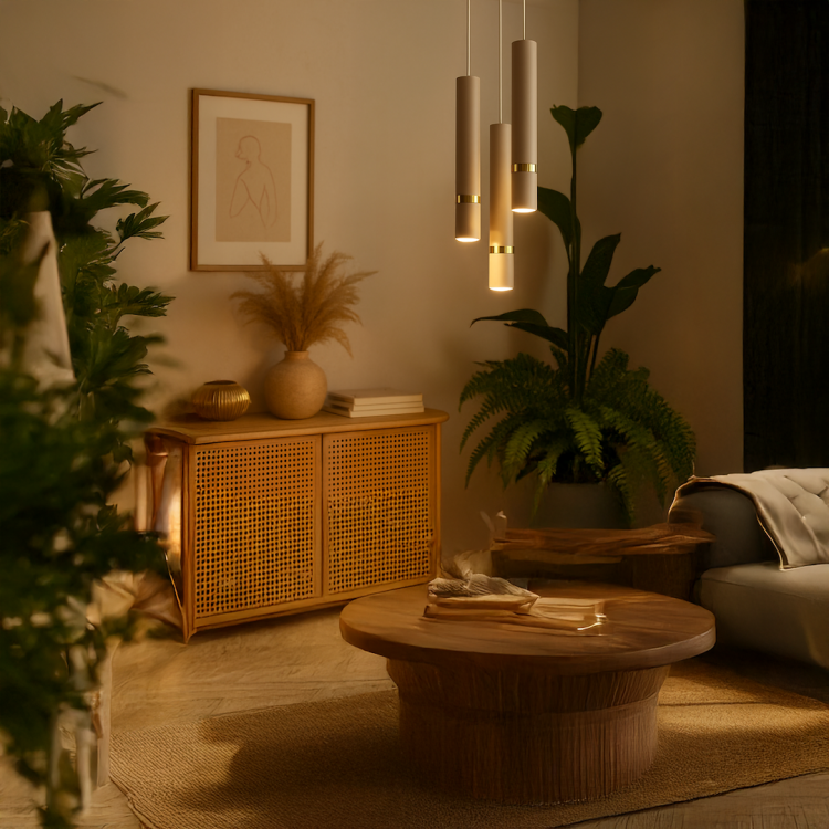 Lampa wisząca JOKER CASHMERE/GOLD 3xGU10 (koło) MLP2333 Milagro kaszmir