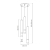 Lampa wisząca JOKER CASHMERE/GOLD 3xGU10 (koło) MLP2333 Milagro kaszmir