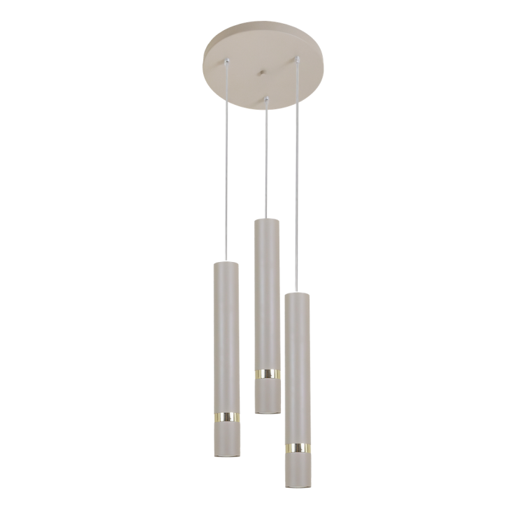 Lampa wisząca JOKER CASHMERE/GOLD 3xGU10 (koło) MLP2333 Milagro kaszmir