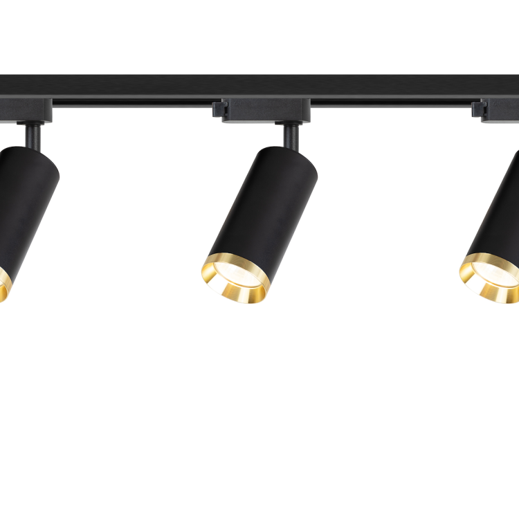 Zestaw Oprawa Mica Track Czarny + Złoty 3xGU10 1m ML2104 Milagro Szynoprzewód Szyna