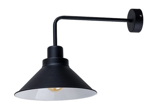 Lampa ścienna Kinkiet Industrialny Loft CRAFT I 9151 NOWODVORSKI Lighting E27 x1 25cm nowoczesna oprawa oświetleniowa metalowy czarno-biały pojedynczy Inspiracje Premium