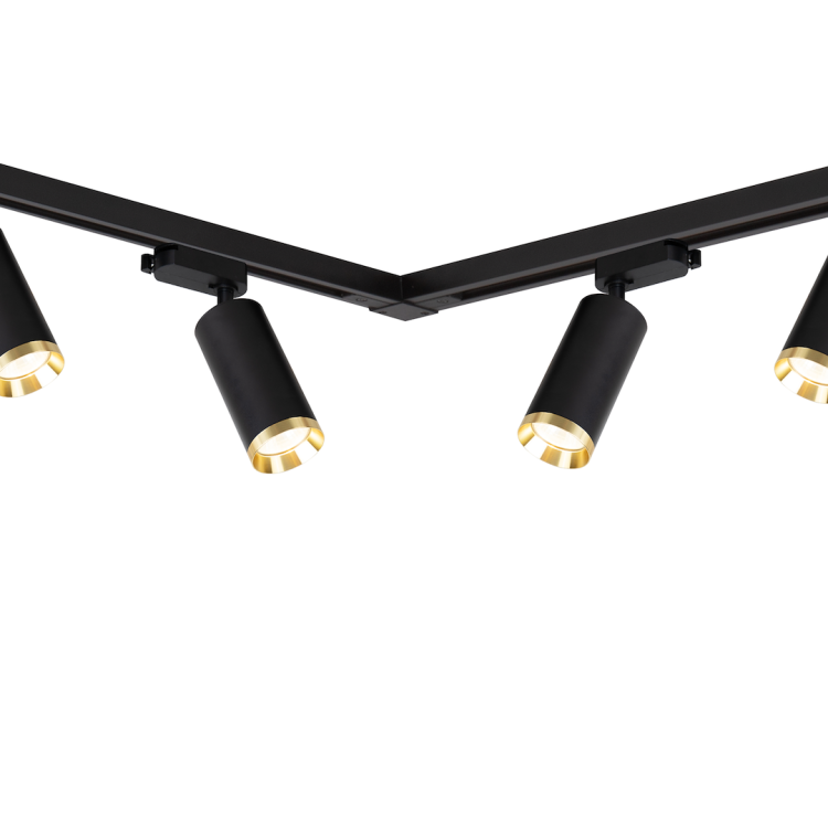 Zestaw Oprawa Mica Track Czarny + Złoty 6xGU10 2m ML2106 Milagro Szynoprzewód Szyna