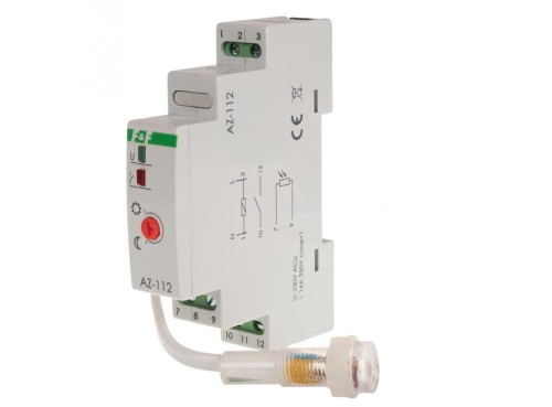 Automat zmierzchowy z sondą zewnętrzną Ø10 mm AZ-112 F&F 16A 230V Zmierzchowy włącznik zestaw