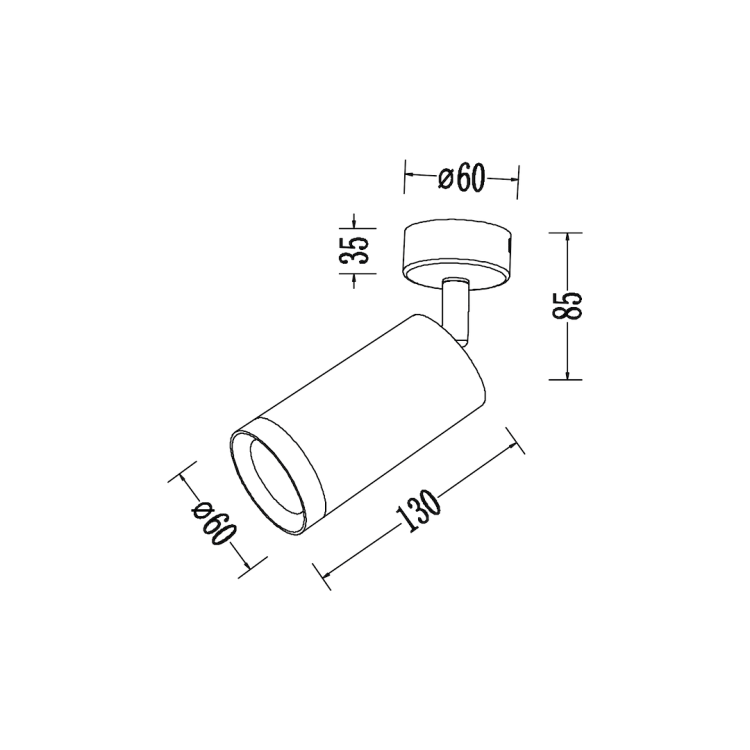 Oprawa Mica Spot Biały + Chrom 1xGU10 ML2095 Milagro