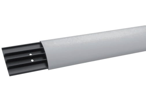 Listwa podłogowa na kable maskująca Tehalit.AK SL1807507030 HAGER POLO 2m 75mm tworzywo PVC przypodłogowa napodłogowa maskownica kanał podłogowy z pokrywą Tehalit szara