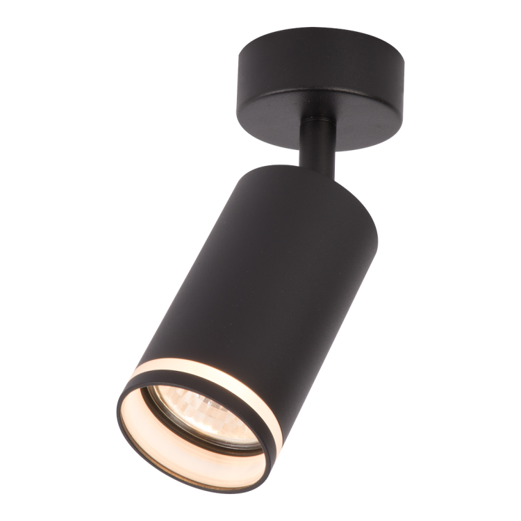 Oprawa Pipe Ring Spot Czarny 1xGU10 ML2067 Milagro
