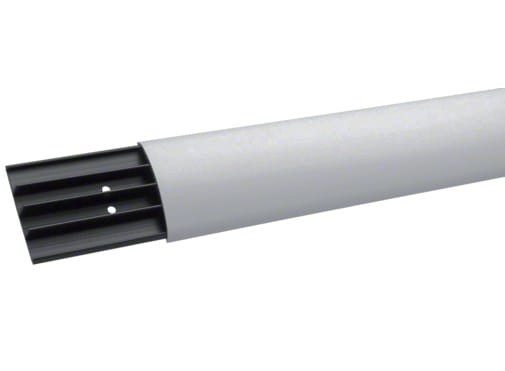 Listwa podłogowa na kable maskująca Tehalit.AK SL1807507035 HAGER POLO 2m 75mm tworzywo PVC przypodłogowa napodłogowa maskownica kanał podłogowy z pokrywą Tehalit jasny szary jasnoszara