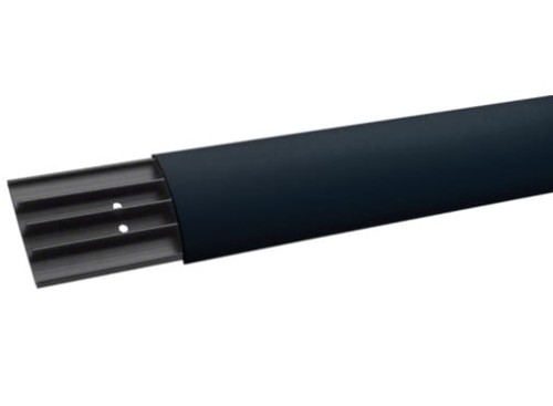 Listwa podłogowa na kable maskująca Tehalit.AK SL1807507021 HAGER POLO 2m 75mm tworzywo PVC przypodłogowa napodłogowa maskownica kanał podłogowy z pokrywą Tehalit antracyt czarna