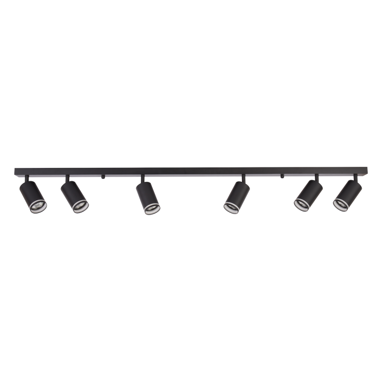 Oprawa Pipe Ring Spot Czarny 6xGU10 ML2075 Milagro