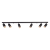 Oprawa Pipe Ring Spot Czarny 6xGU10 ML2075 Milagro