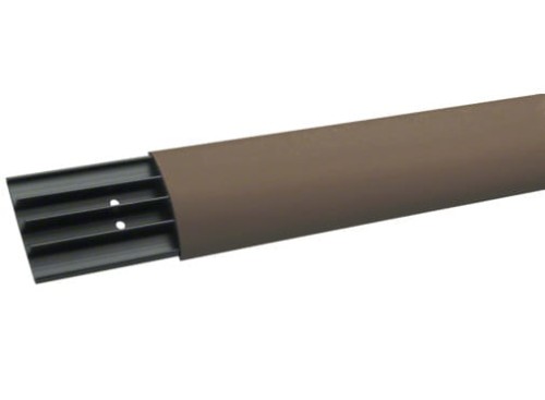 Listwa podłogowa na kable maskująca Tehalit.AK SL1807508014 HAGER POLO 2m 75mm tworzywo PVC przypodłogowa napodłogowa maskownica kanał podłogowy z pokrywą Tehalit brąz brązowa