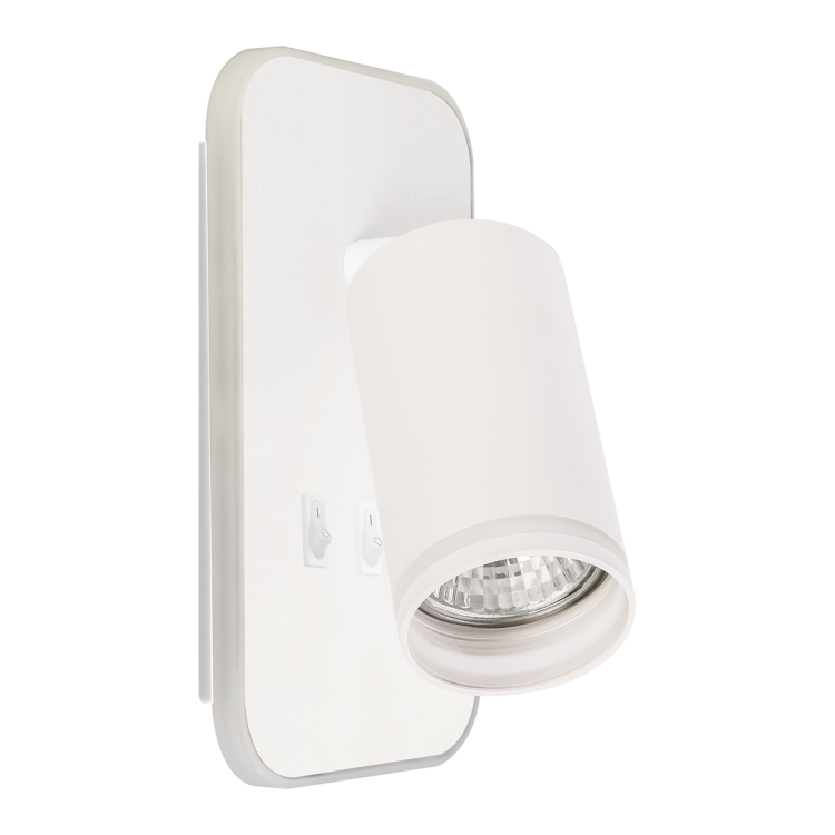Oprawa Pipe Ring Kinkiet Biały 1xGU10 + LED 6W ML2082 Milagro