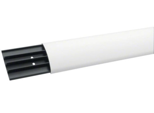 Listwa podłogowa na kable maskująca Tehalit.AK SL1807509010 HAGER POLO 2m 75mm tworzywo PVC przypodłogowa napodłogowa maskownica kanał podłogowy z pokrywą Tehalit biały biała