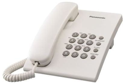 Telefon stacjonarny przewodowy Panasonic KX-TS500 PD do hotelu pokoju hotelowego biura domu