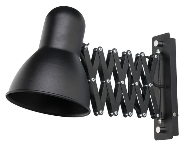 Lampa ścienna Kinkiet Industrialny Loft HARMONY I BLACK 9890 NOWODVORSKI Lighting E27 x1 regulowana nowoczesna oprawa oświetleniowa metalowy regulowany czarny pojedynczy Inspiracje Premium