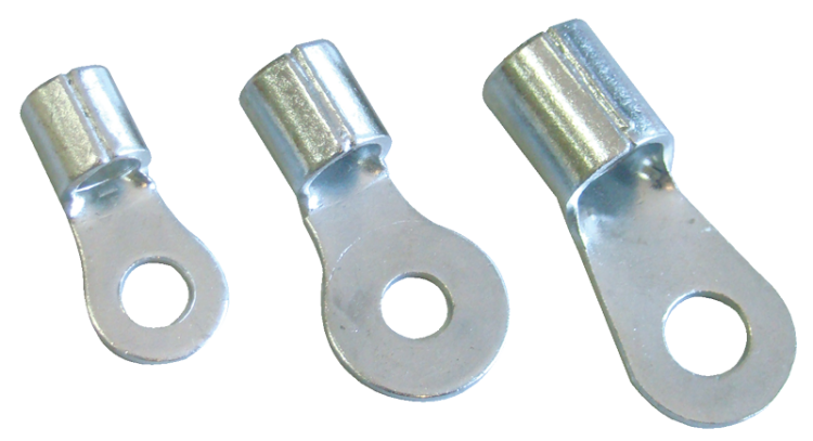 Nieizolowana końcówka oczkowa, miedź cynowana 95mm2, M12, (d1=14,5mm, d2=13mm) SZ95-12 Tracon Electric