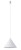 Lampa sufitowa wisząca Industrialna Loft ZENITH M WHITE 8002 NOWODVORSKI Lighting GU10 x1 35cm oświetleniowa żyrandol nowoczesna do Kuchni Jadalni nad stół blat wyspę biała zwis Inspiracje Premium