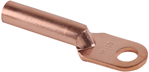 Nieizolowana przedłużona końcówka rurkowa Cu z oczkiem 25mm2, M8, (d1=7,5mm, d2=8,5mm) SZ-CL25 Tracon Electric