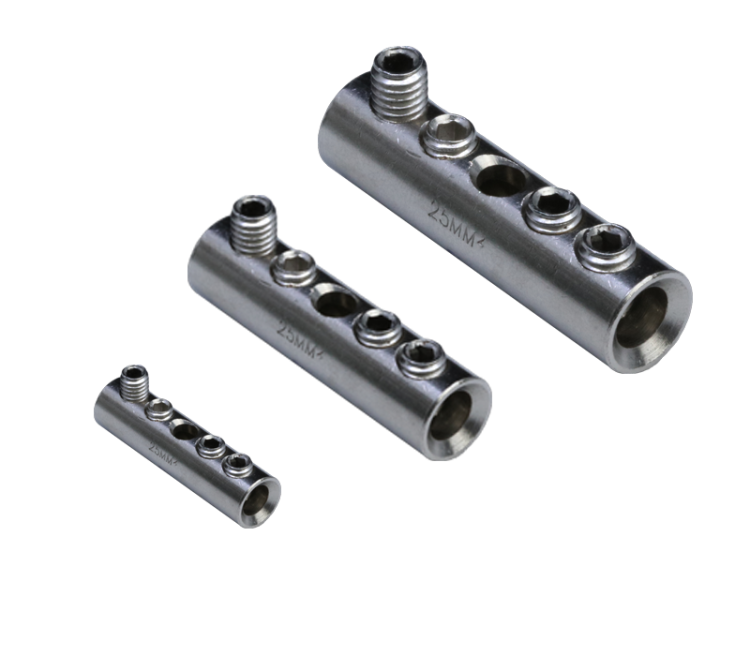 Łącznik rurkowy ze śrubami,ocynowany 150mm2, (d1=16.9mm, L=59.3mm) THCS150 Tracon Electric